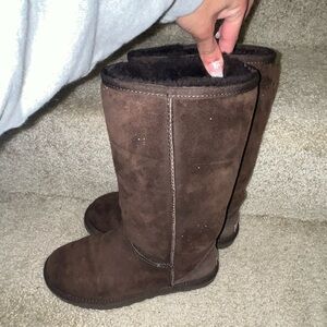 Tall chocolate brown Ugg Australia